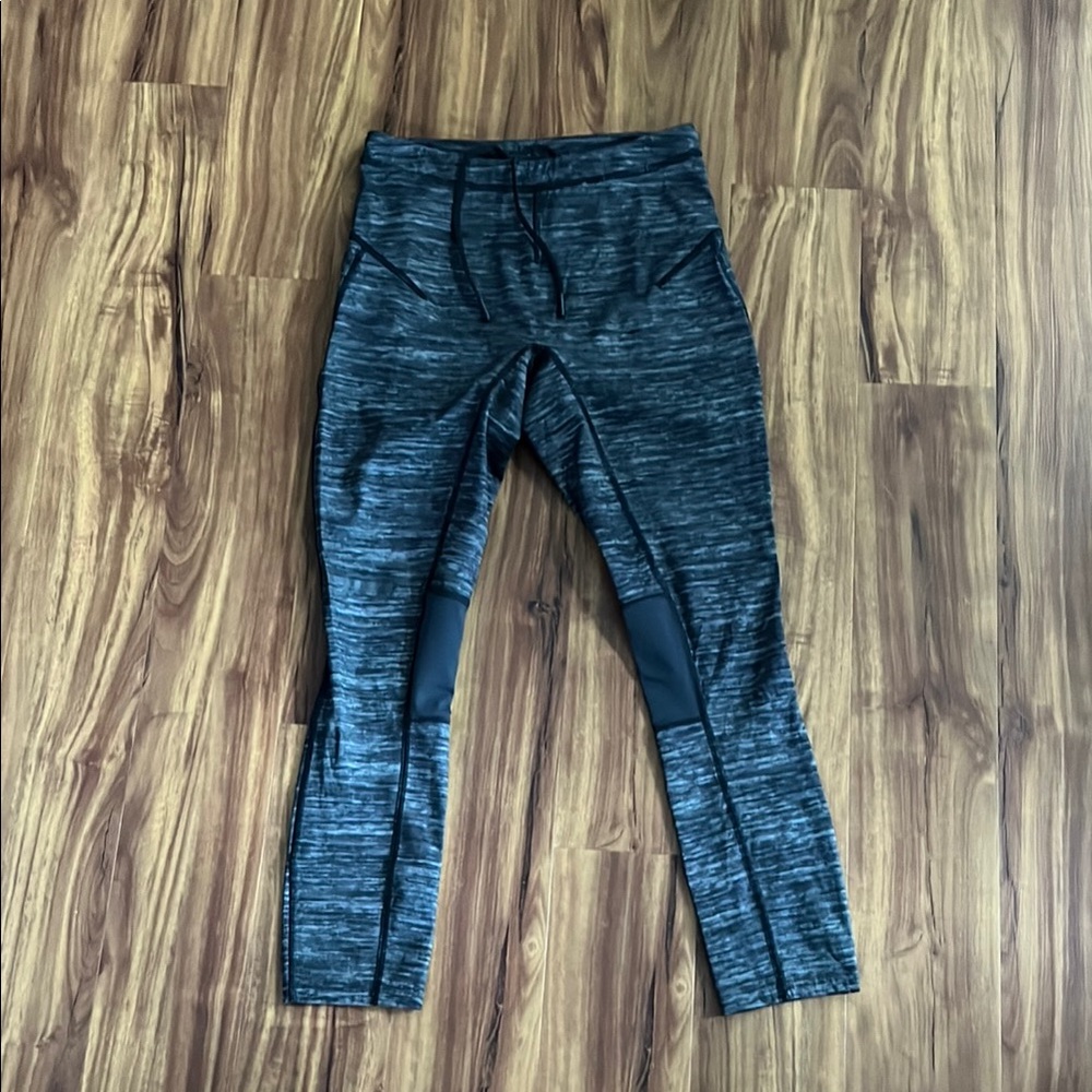 Lululemon Surge Gray and Black Leggings